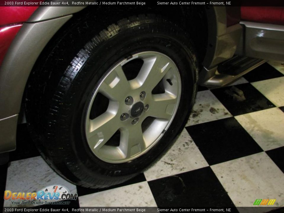 2003 Ford Explorer Eddie Bauer 4x4 Redfire Metallic / Medium Parchment Beige Photo #23
