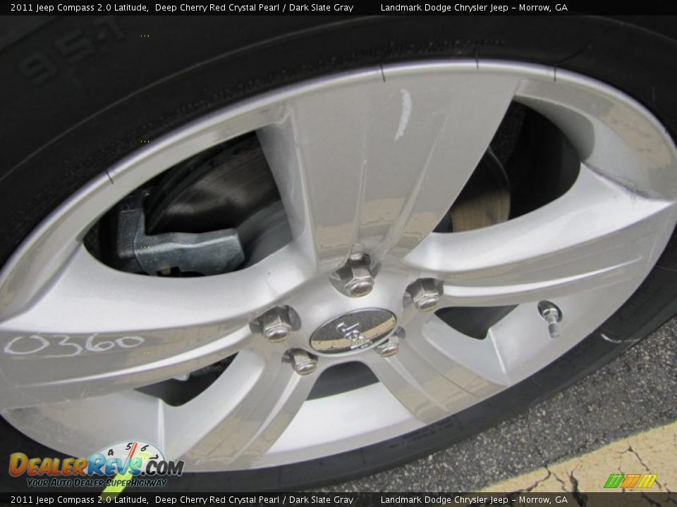 2011 Jeep Compass 2.0 Latitude Deep Cherry Red Crystal Pearl / Dark Slate Gray Photo #5