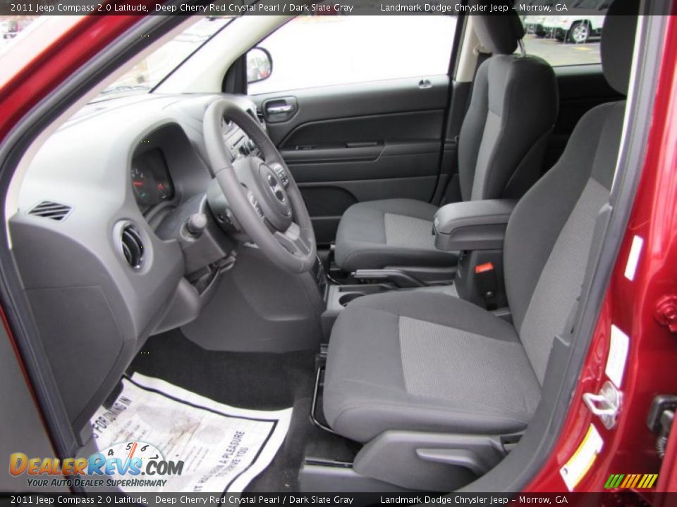 Dark Slate Gray Interior - 2011 Jeep Compass 2.0 Latitude Photo #6
