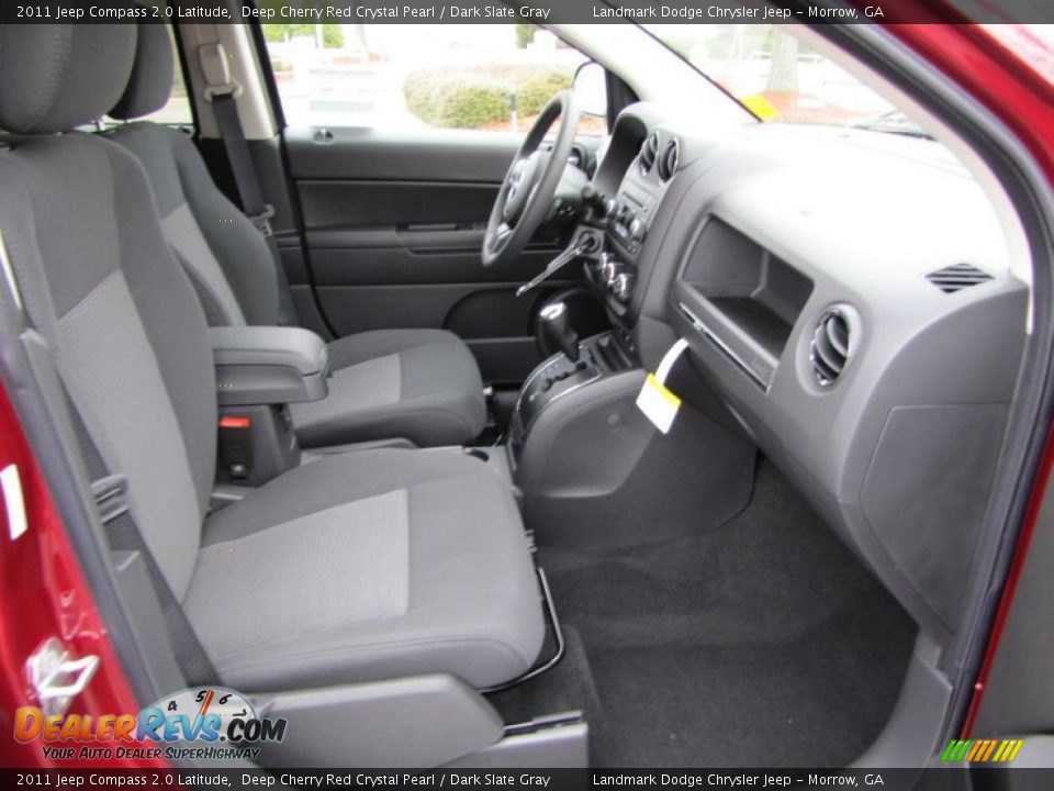 Dark Slate Gray Interior - 2011 Jeep Compass 2.0 Latitude Photo #10