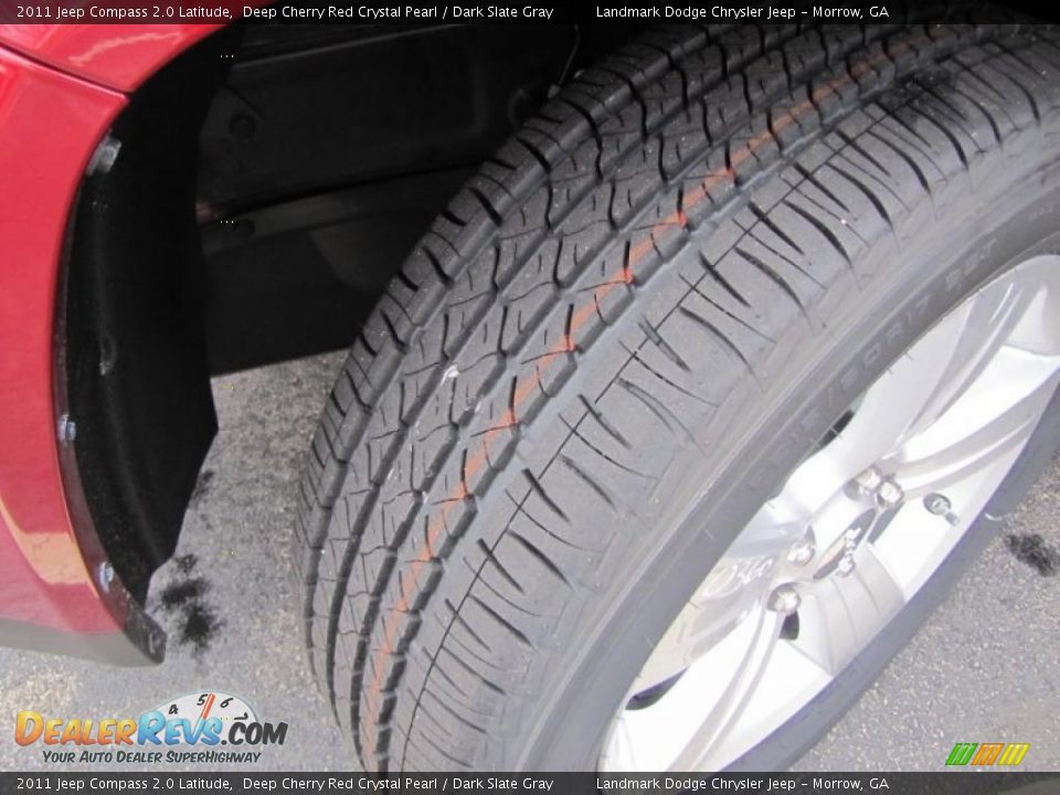 2011 Jeep Compass 2.0 Latitude Deep Cherry Red Crystal Pearl / Dark Slate Gray Photo #14
