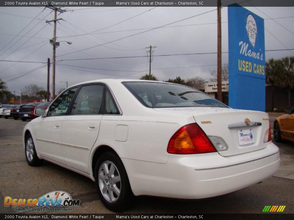 2000 Toyota Avalon XLS Diamond White Pearl / Taupe Photo #6