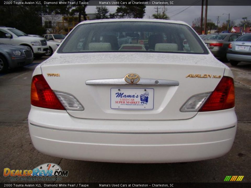 2000 Toyota Avalon XLS Diamond White Pearl / Taupe Photo #7