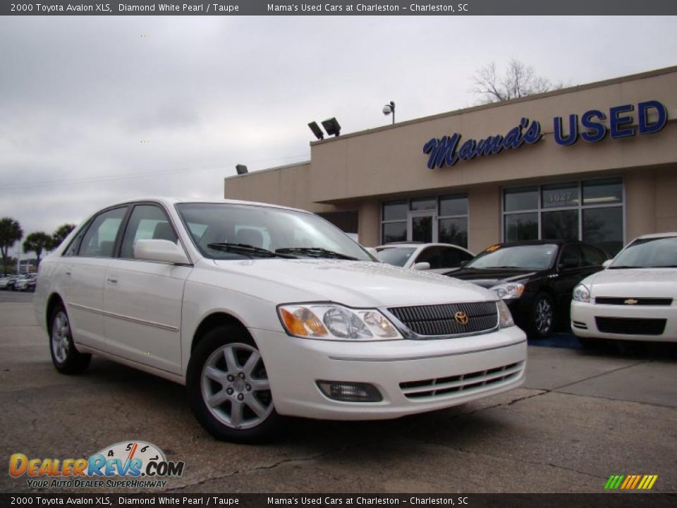 2000 Toyota Avalon XLS Diamond White Pearl / Taupe Photo #31