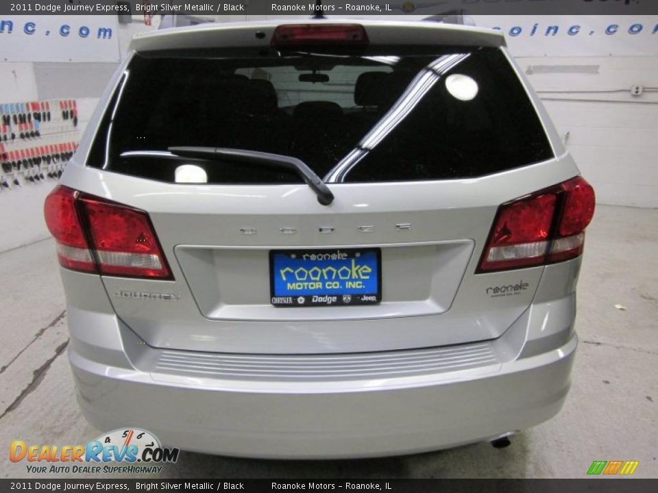 2011 Dodge Journey Express Bright Silver Metallic / Black Photo #4