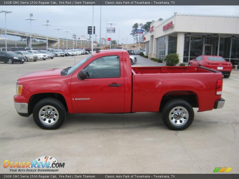 2008 GMC Sierra 1500 Regular Cab Fire Red / Dark Titanium Photo #2