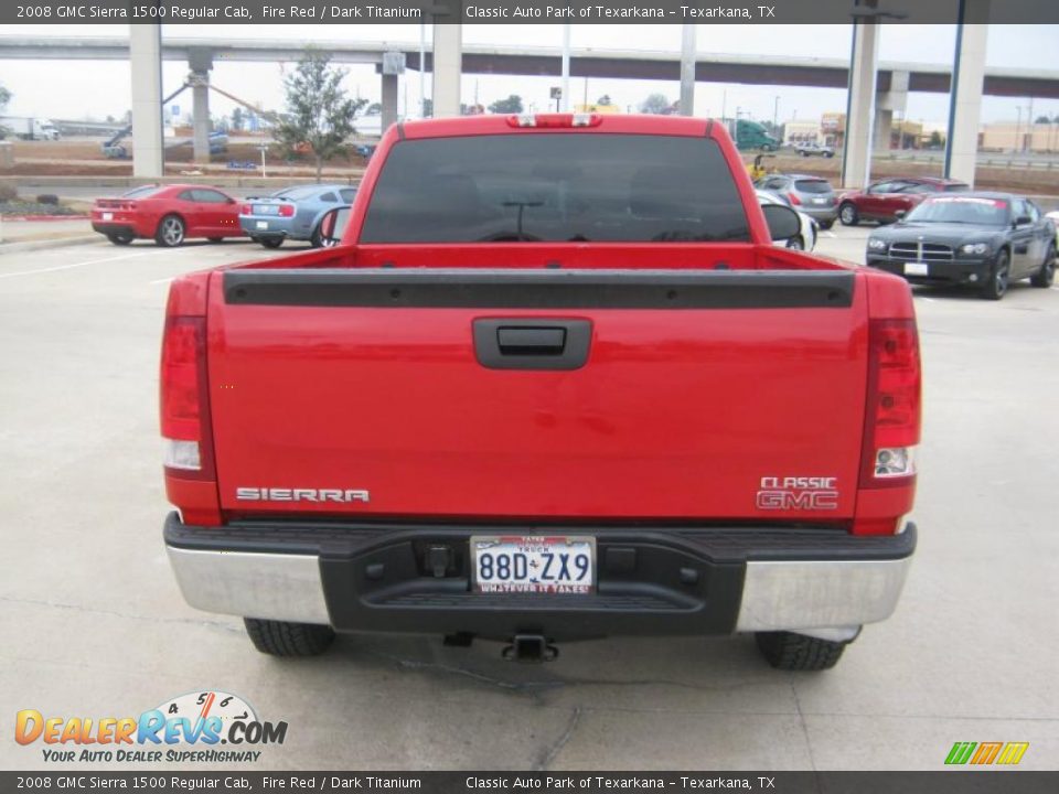 2008 GMC Sierra 1500 Regular Cab Fire Red / Dark Titanium Photo #4