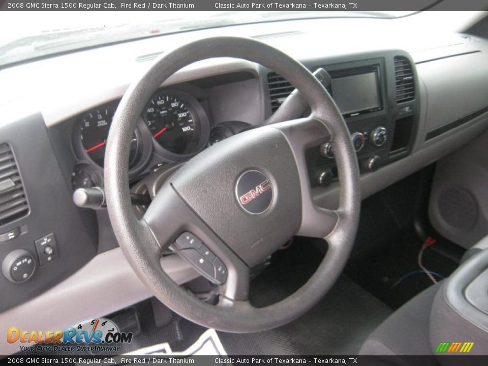 2008 GMC Sierra 1500 Regular Cab Fire Red / Dark Titanium Photo #10