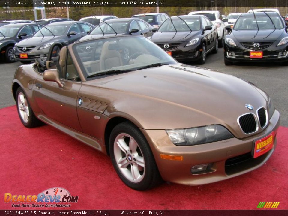 Front 3/4 View of 2001 BMW Z3 2.5i Roadster Photo #5