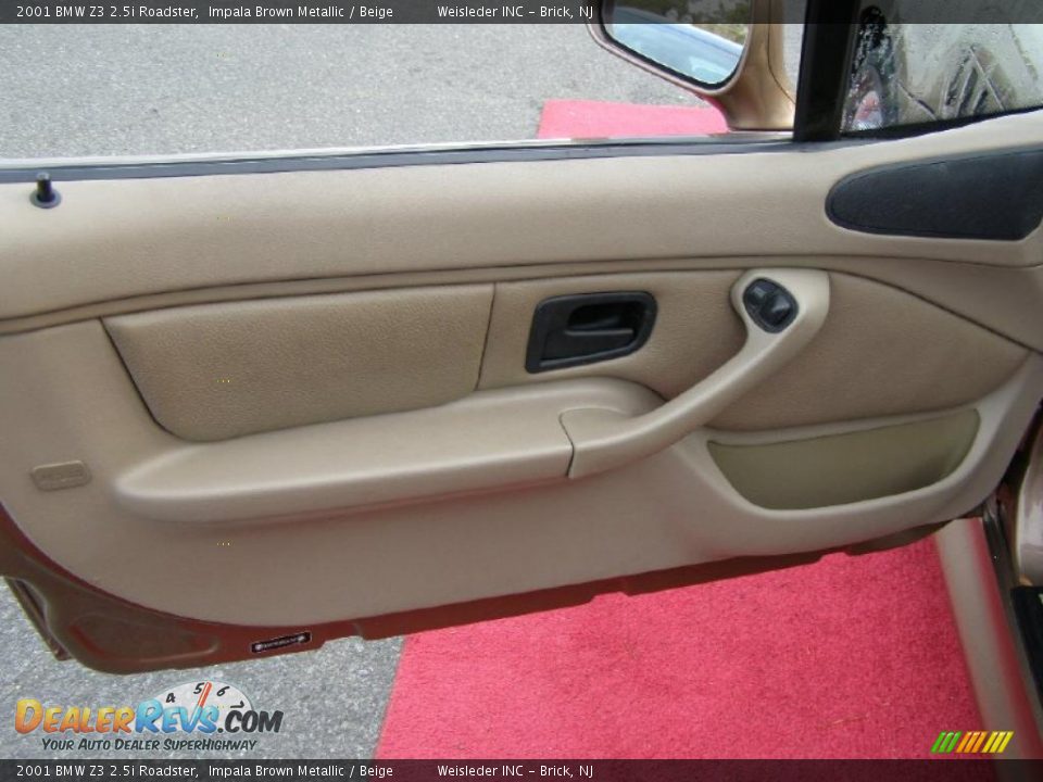 Door Panel of 2001 BMW Z3 2.5i Roadster Photo #13