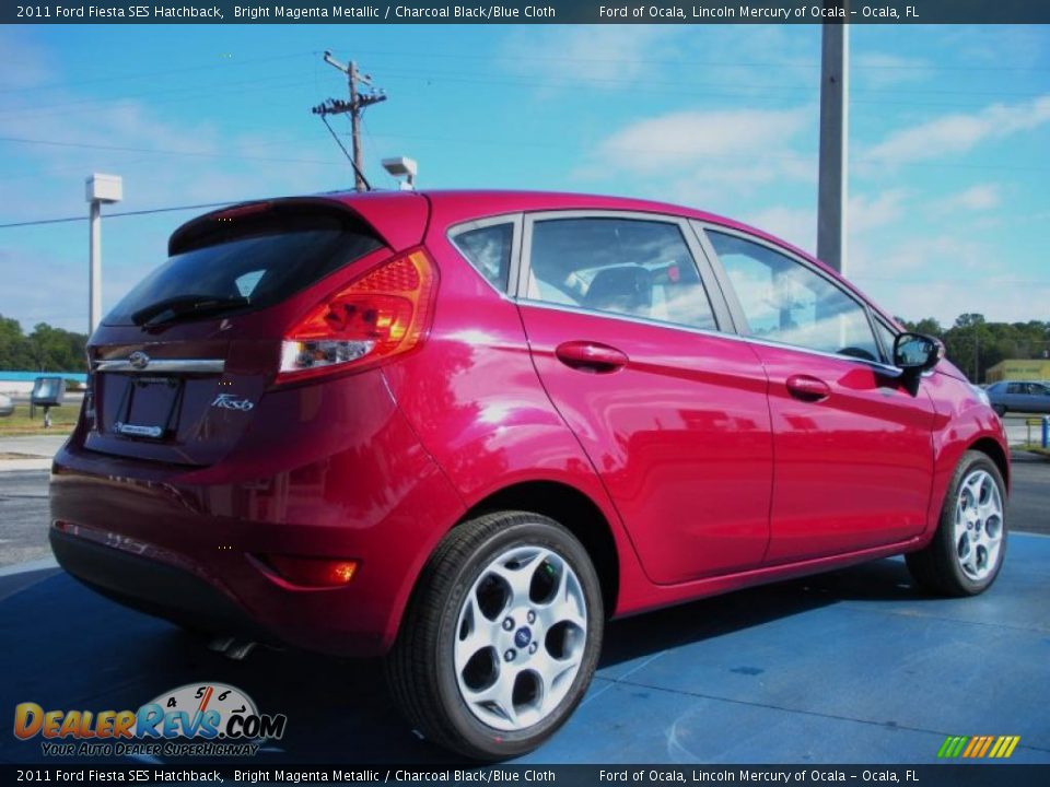 Bright Magenta Metallic 2011 Ford Fiesta SES Hatchback Photo #3
