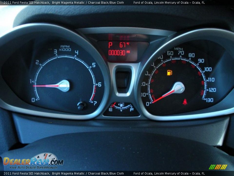 2011 Ford Fiesta SES Hatchback Gauges Photo #8
