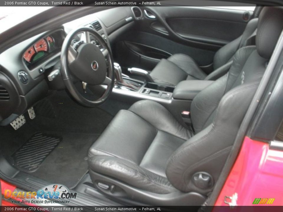 Black Interior 2006 Pontiac Gto Coupe Photo 13