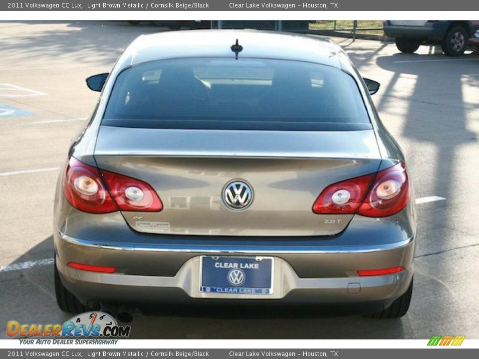 2011 Volkswagen CC Lux Light Brown Metallic / Cornsilk Beige/Black Photo #7