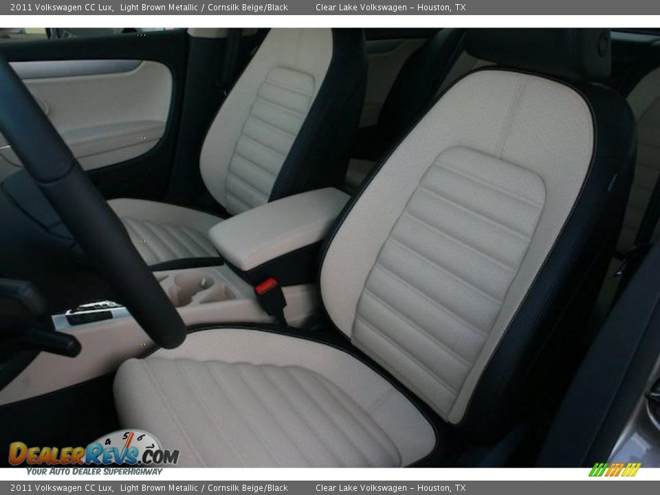 Cornsilk Beige/Black Interior - 2011 Volkswagen CC Lux Photo #11