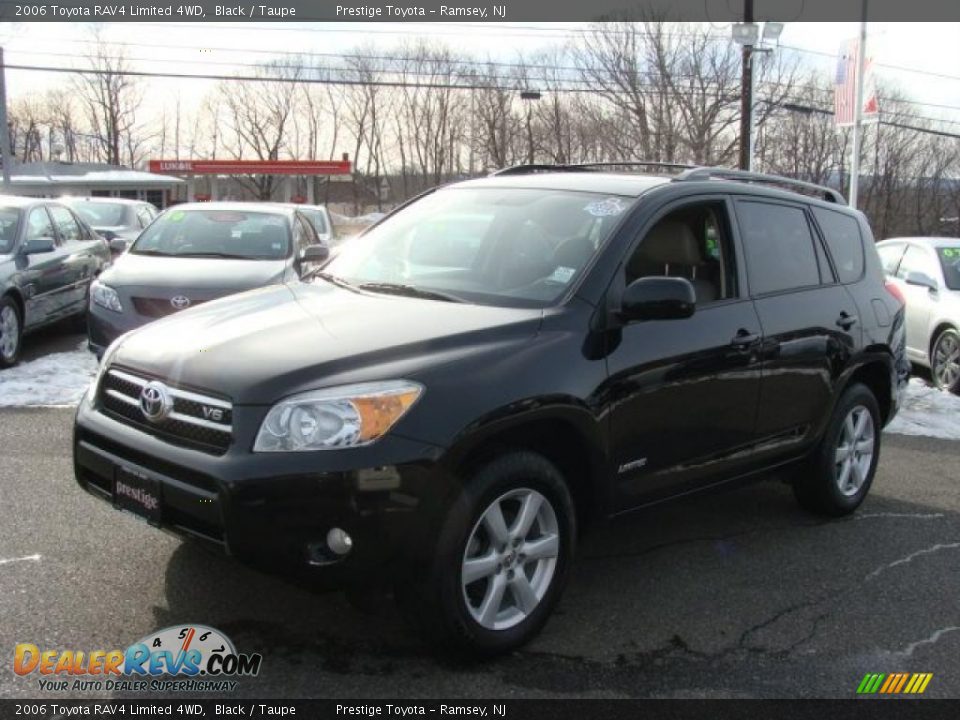 2006 Toyota RAV4 Limited 4WD Black / Taupe Photo #3