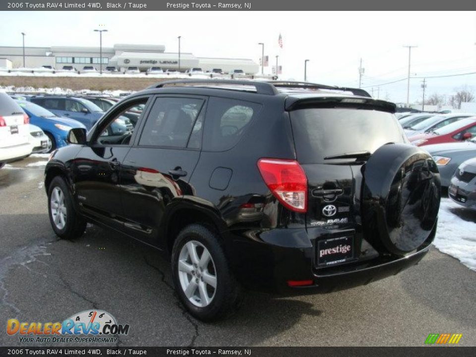 2006 Toyota RAV4 Limited 4WD Black / Taupe Photo #4