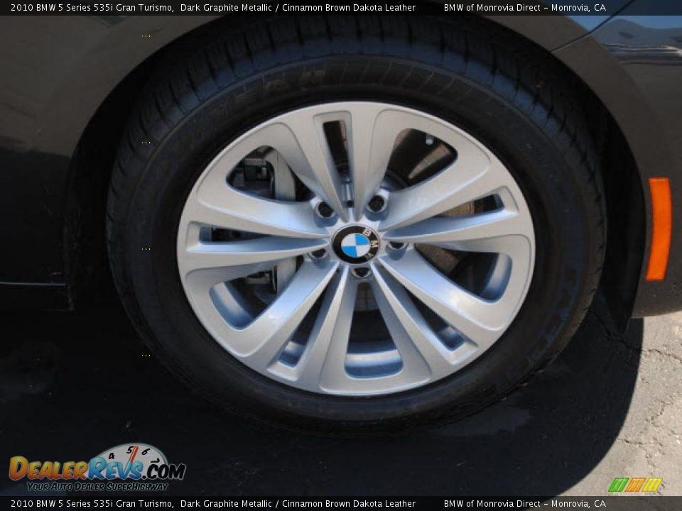 2010 BMW 5 Series 535i Gran Turismo Dark Graphite Metallic / Cinnamon Brown Dakota Leather Photo #2