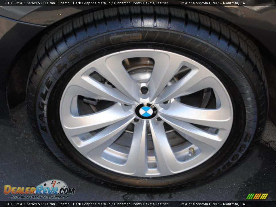 2010 BMW 5 Series 535i Gran Turismo Dark Graphite Metallic / Cinnamon Brown Dakota Leather Photo #7