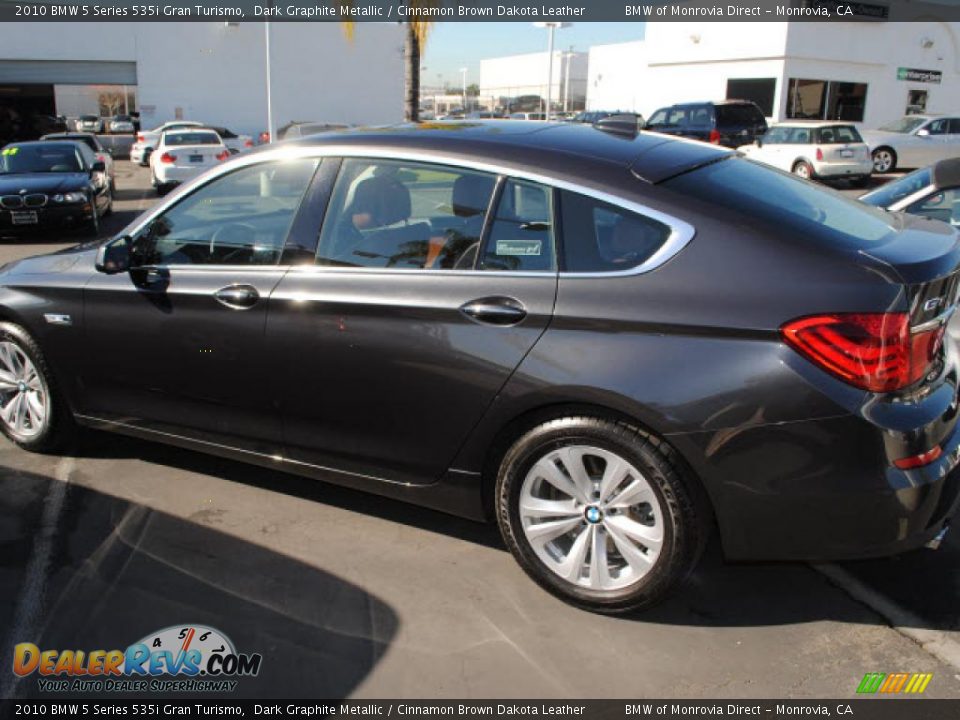 2010 BMW 5 Series 535i Gran Turismo Dark Graphite Metallic / Cinnamon Brown Dakota Leather Photo #10