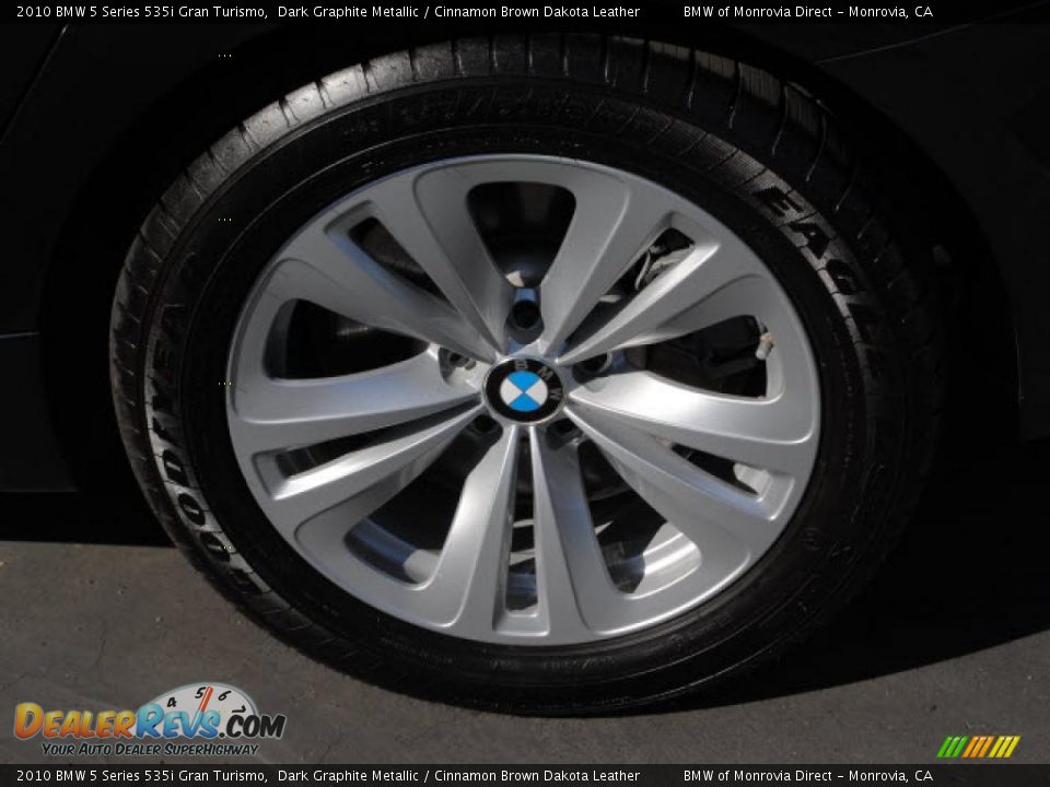 2010 BMW 5 Series 535i Gran Turismo Dark Graphite Metallic / Cinnamon Brown Dakota Leather Photo #11