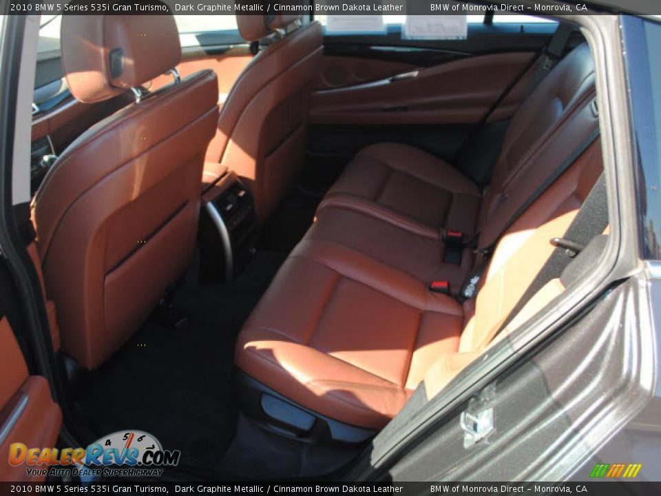 2010 BMW 5 Series 535i Gran Turismo Dark Graphite Metallic / Cinnamon Brown Dakota Leather Photo #12