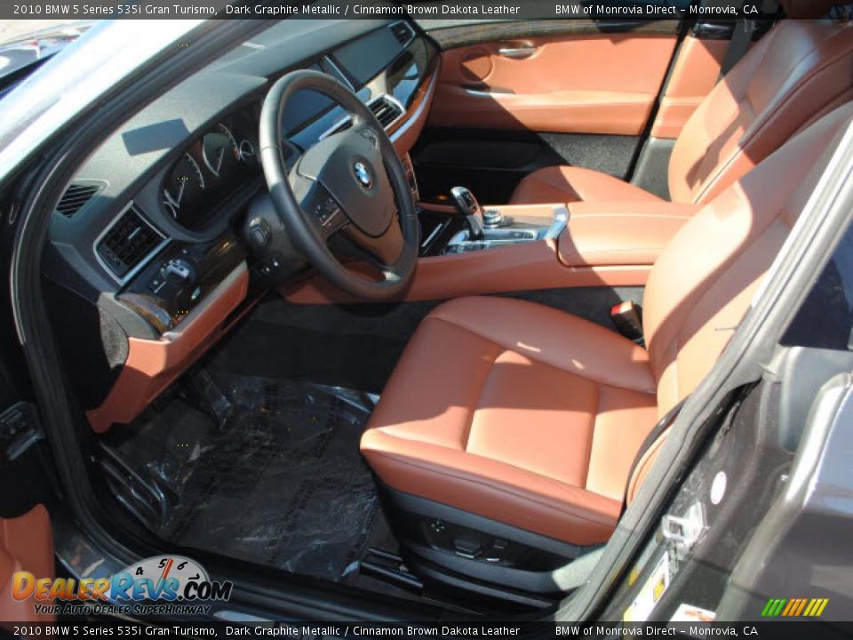 2010 BMW 5 Series 535i Gran Turismo Dark Graphite Metallic / Cinnamon