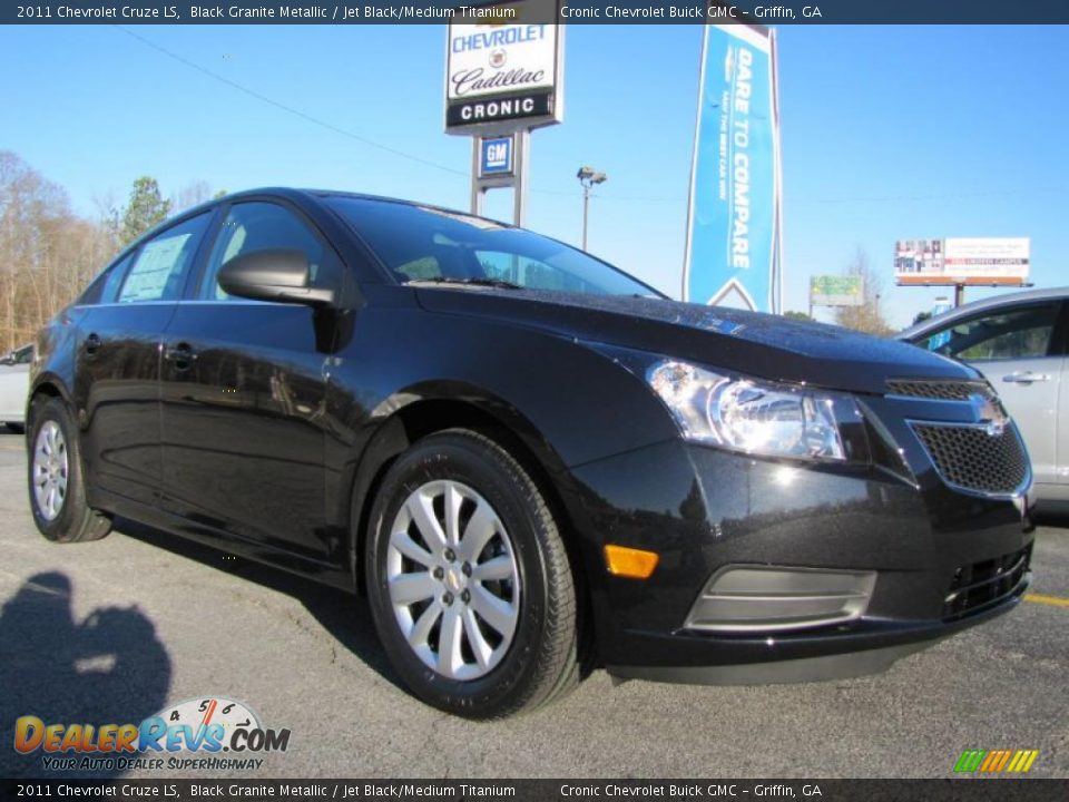 2011 Chevrolet Cruze LS Black Granite Metallic / Jet Black/Medium Titanium Photo #1