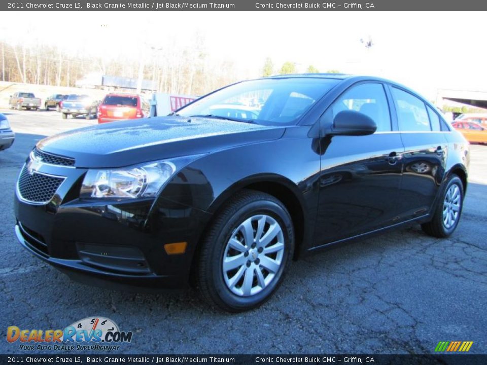 2011 Chevrolet Cruze LS Black Granite Metallic / Jet Black/Medium Titanium Photo #3