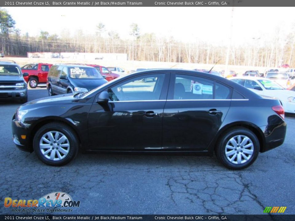 2011 Chevrolet Cruze LS Black Granite Metallic / Jet Black/Medium Titanium Photo #4