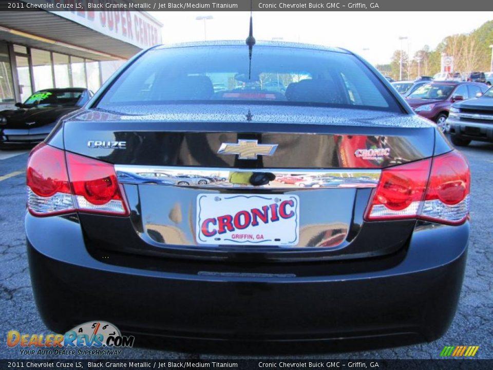 2011 Chevrolet Cruze LS Black Granite Metallic / Jet Black/Medium Titanium Photo #6