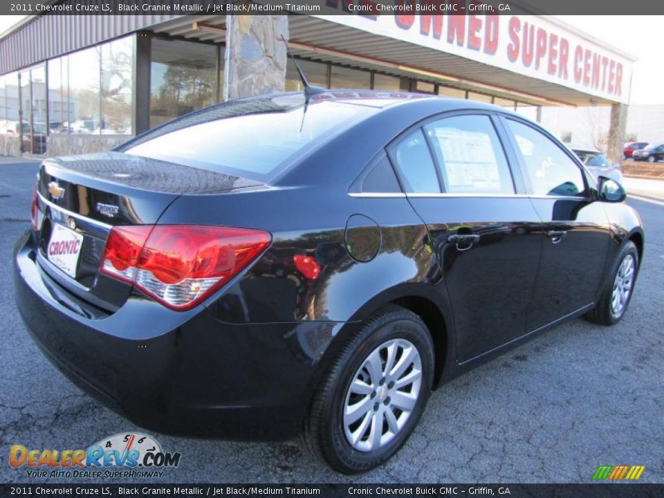 2011 Chevrolet Cruze LS Black Granite Metallic / Jet Black/Medium Titanium Photo #7