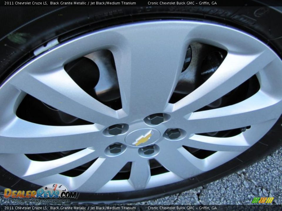 2011 Chevrolet Cruze LS Black Granite Metallic / Jet Black/Medium Titanium Photo #8