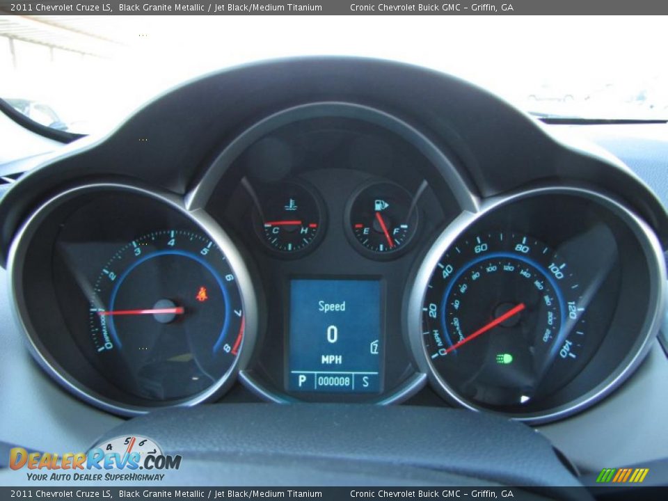 2011 Chevrolet Cruze LS Black Granite Metallic / Jet Black/Medium Titanium Photo #15