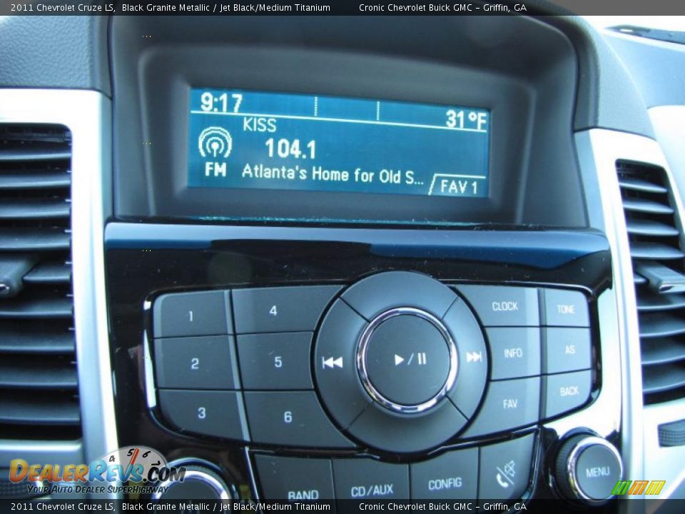 2011 Chevrolet Cruze LS Black Granite Metallic / Jet Black/Medium Titanium Photo #16