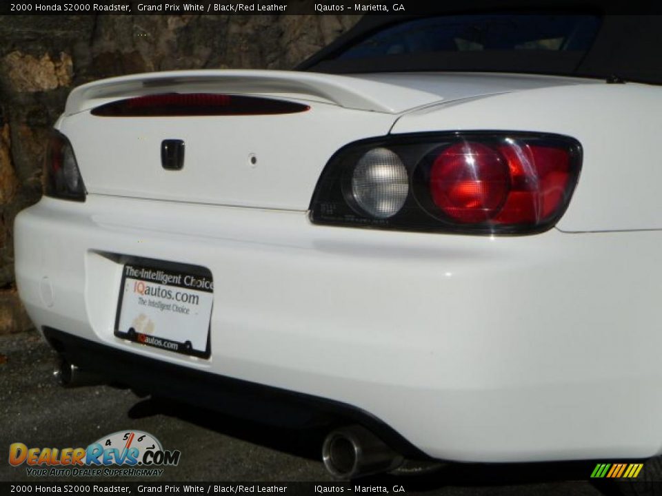 2000 Honda S2000 Roadster Grand Prix White / Black/Red Leather Photo #10