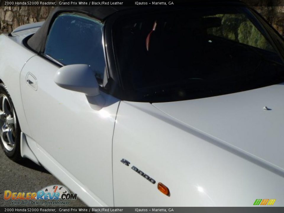 2000 Honda S2000 Roadster Grand Prix White / Black/Red Leather Photo #12