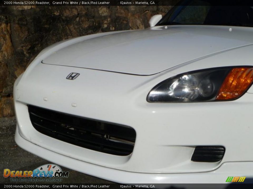 2000 Honda S2000 Roadster Grand Prix White / Black/Red Leather Photo #13