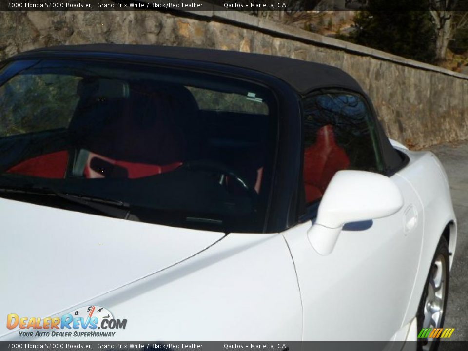 2000 Honda S2000 Roadster Grand Prix White / Black/Red Leather Photo #14