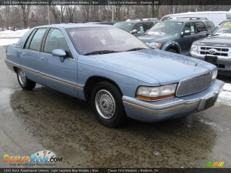 Light Sapphire Blue Metallic 1992 Buick Roadmaster Limited Photo #3