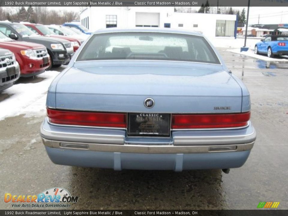 1992 Buick Roadmaster Limited Light Sapphire Blue Metallic / Blue Photo #4