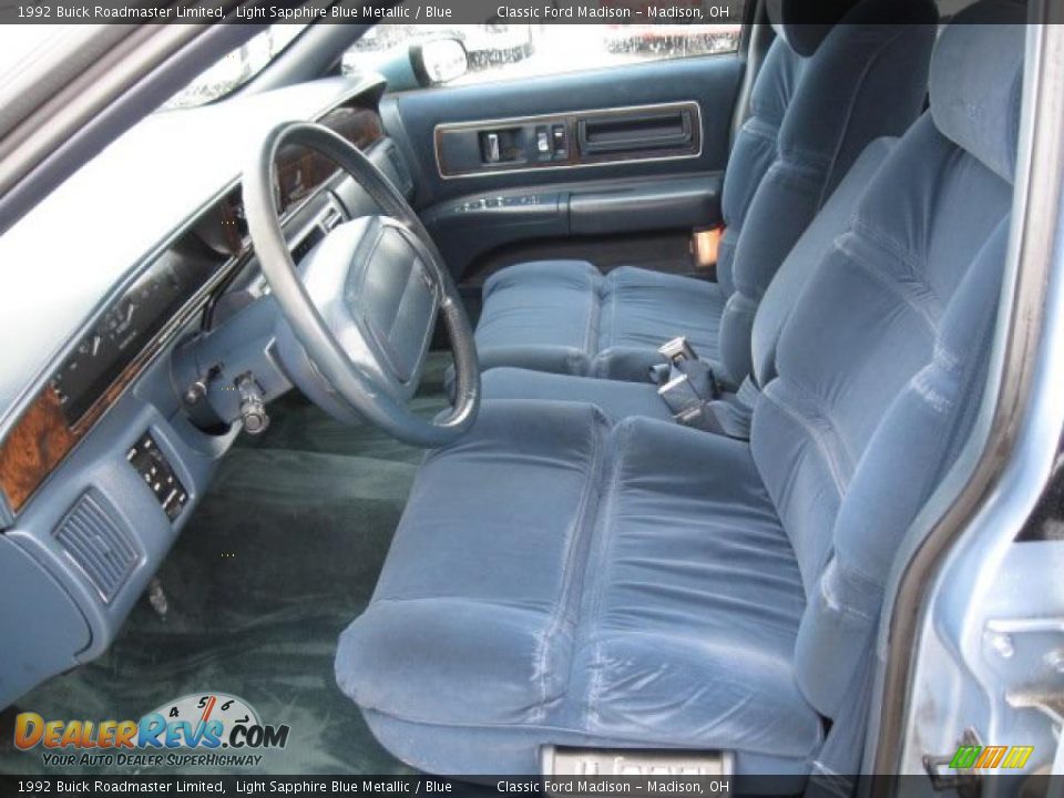 Blue Interior - 1992 Buick Roadmaster Limited Photo #10