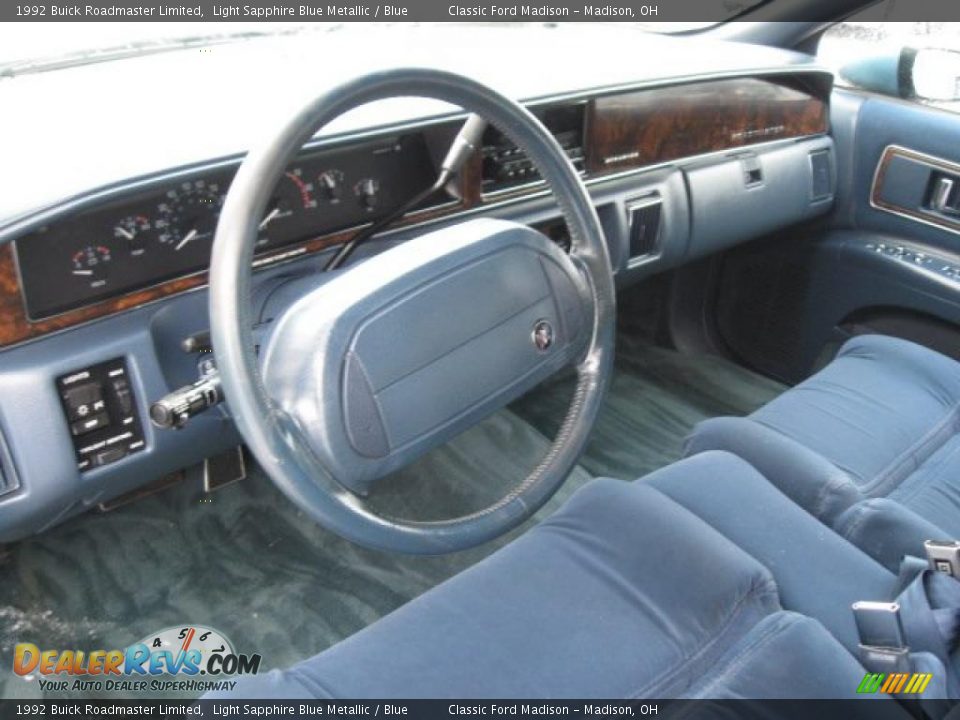 Blue Interior - 1992 Buick Roadmaster Limited Photo #11