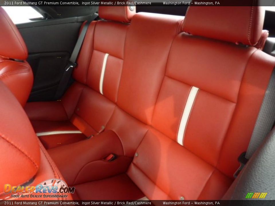 Brick Red/Cashmere Interior - 2011 Ford Mustang GT Premium Convertible Photo #13