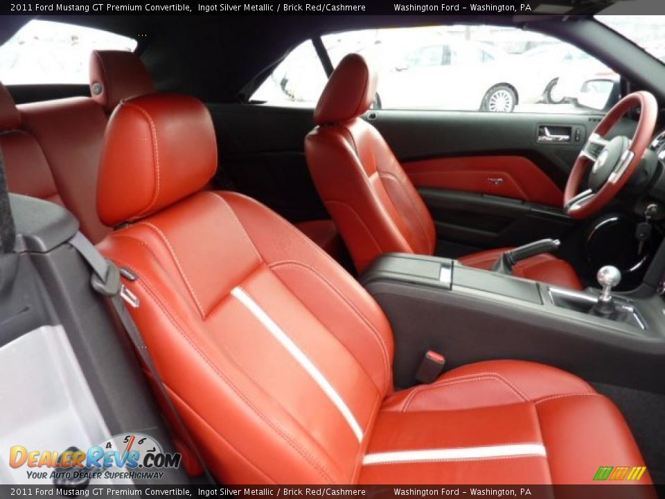 Brick Red/Cashmere Interior - 2011 Ford Mustang GT Premium Convertible Photo #14