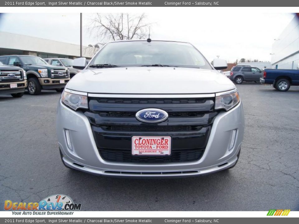 2011 Ford Edge Sport Ingot Silver Metallic / Charcoal Black/Silver Smoke Metallic Photo #7