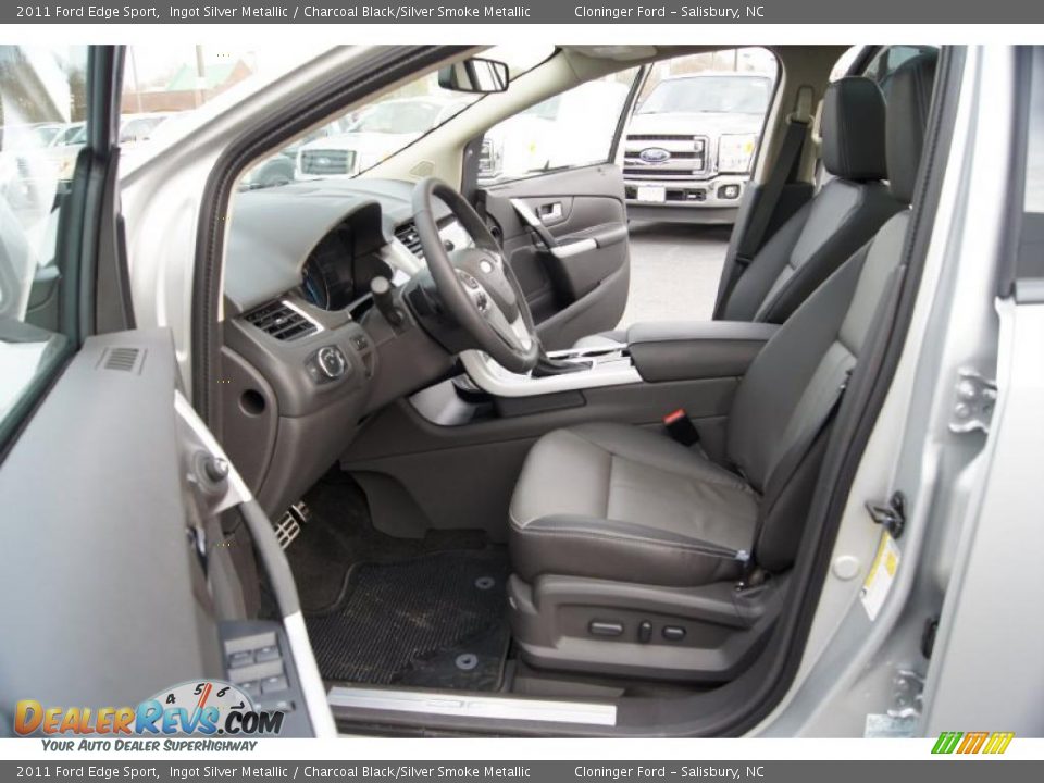 Charcoal Black/Silver Smoke Metallic Interior - 2011 Ford Edge Sport Photo #9