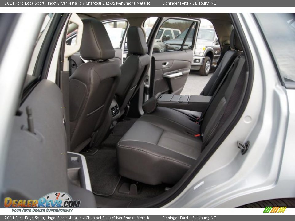 Charcoal Black/Silver Smoke Metallic Interior - 2011 Ford Edge Sport Photo #11