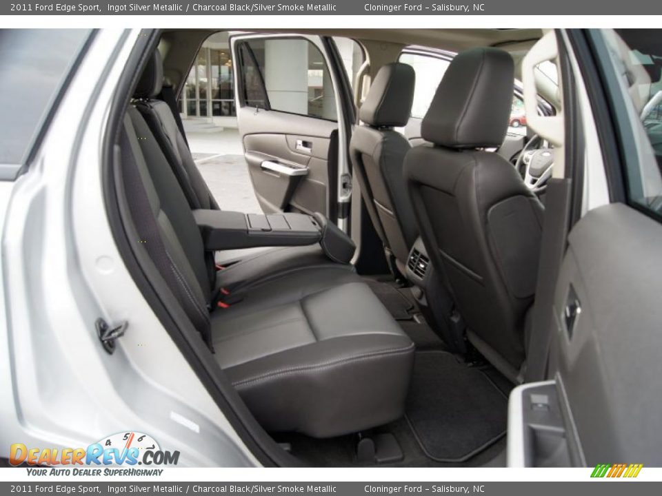 Charcoal Black/Silver Smoke Metallic Interior - 2011 Ford Edge Sport Photo #16