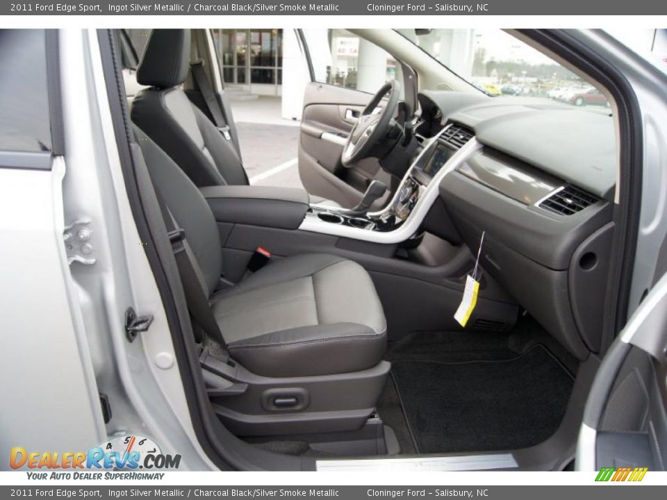 Charcoal Black/Silver Smoke Metallic Interior - 2011 Ford Edge Sport Photo #18